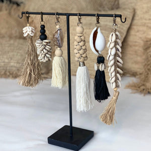 Raffia Fishbone Anhänger