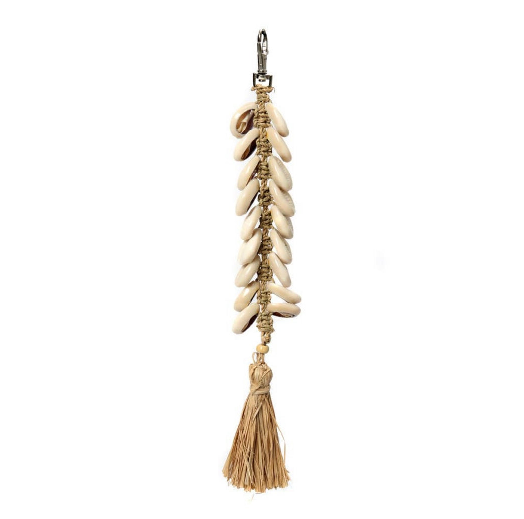 Raffia Fishbone Anhänger